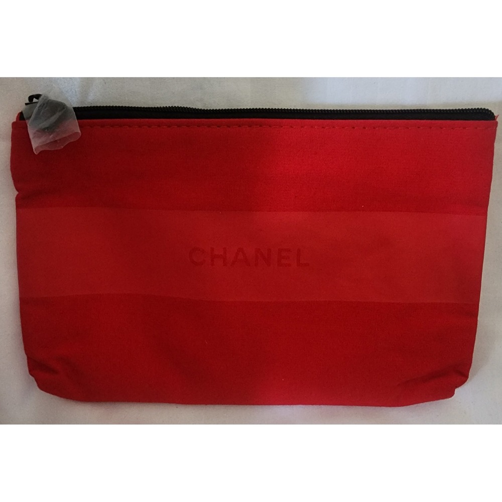 Chanel Rouge Allure Ink Red Cotton Canvas Makeup Pouch VIP Gift Bag
7 1/2× 5 NEW